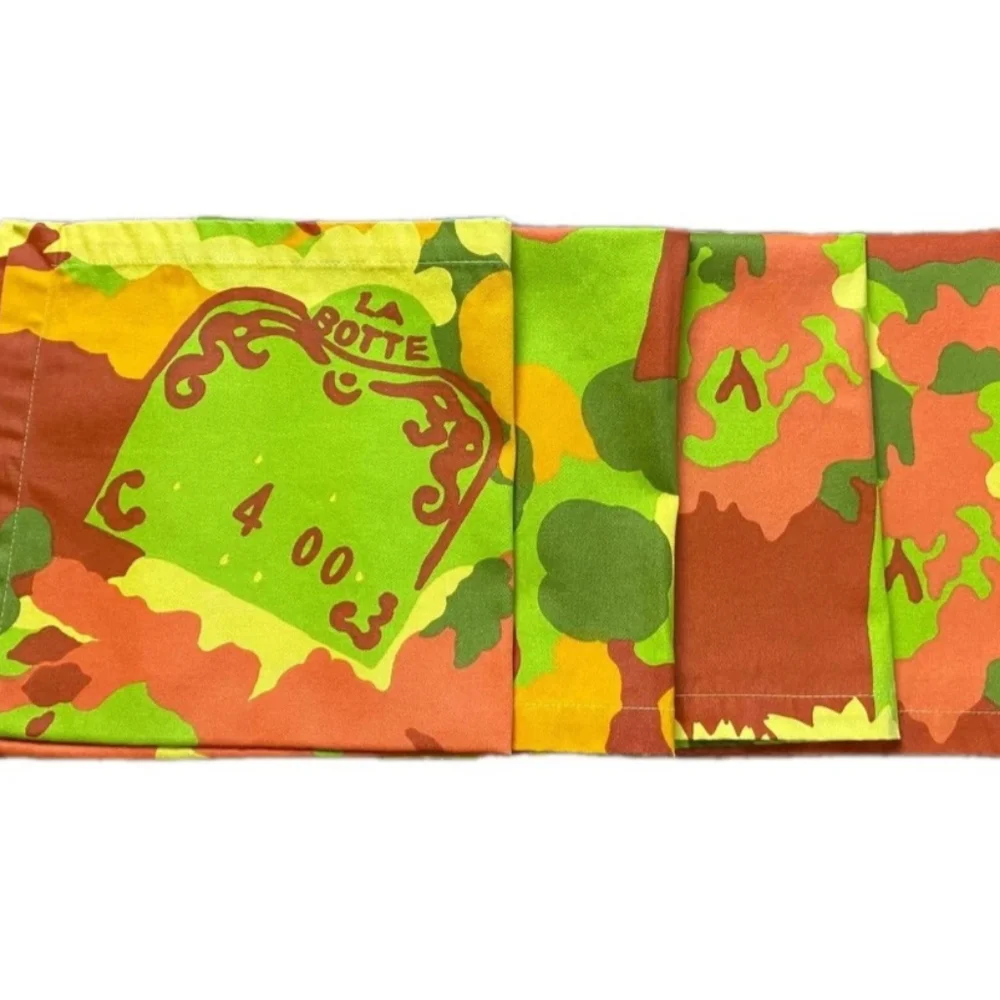 Stunning Crate & Barrel Marimekko La Botte Floral Napkin Set Of 4 21